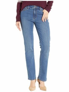 Classic Mid-Rise Straight Women's Jeans ocean blue wash by Ralph Lauren